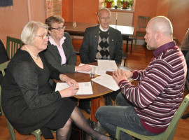 Fr v: Birgitta Löwenborg, Ulla och Björn Ericsson och Roland Löwenborg.