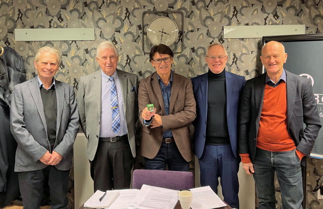 Styrelsen fr.v: Lars Larsson, Ove Anonsen, Peter Candell, Arnfinn Fredriksson och Tommy Bergström.