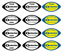 Team Ockelbos logotype och kompletterande sigill.
